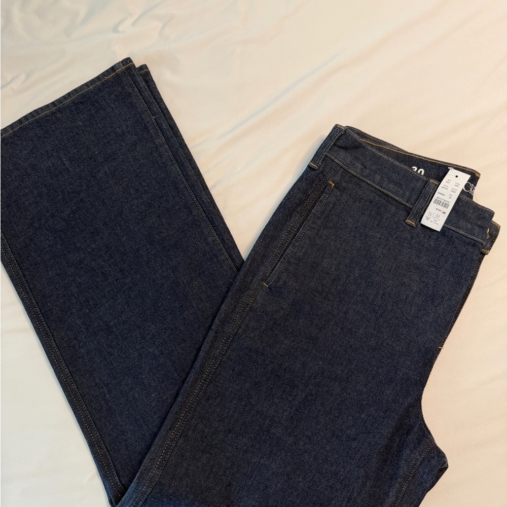 J. Crew Dark Blue Straight Leg Jeans
